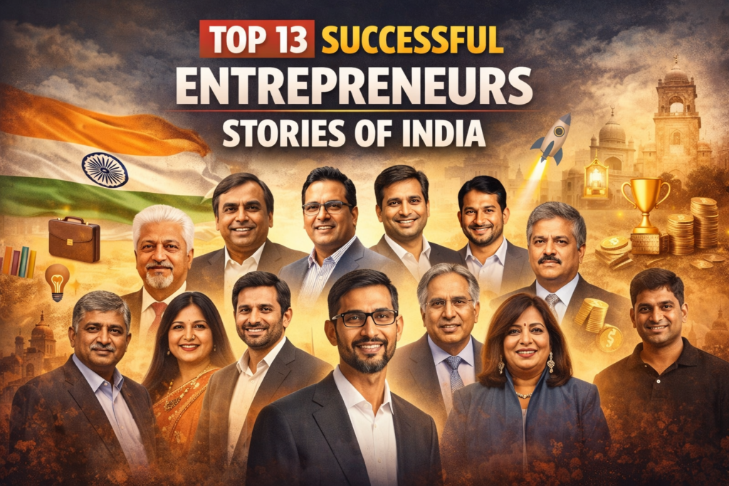 Top 13 Successful Entrepreneurs Stories of India