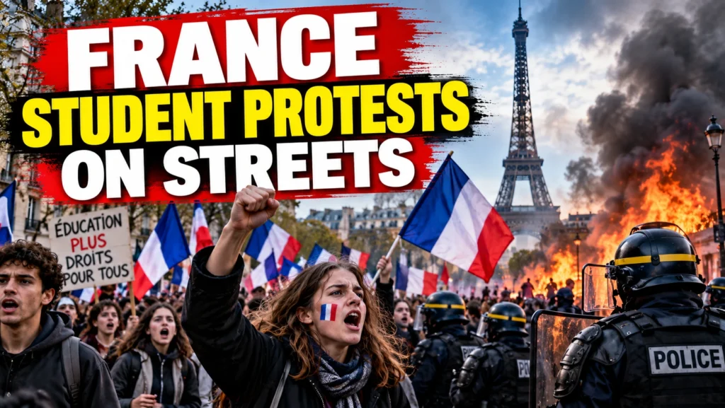 France Student Protests Spread as School Conditions Trigger Nationwide Unrest